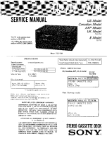 Sony TC-717 - Service Manual